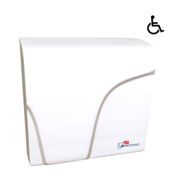 JD Macdonald Applause Plus Commercial Hand Dryer in White [ 10-0165-2 ]