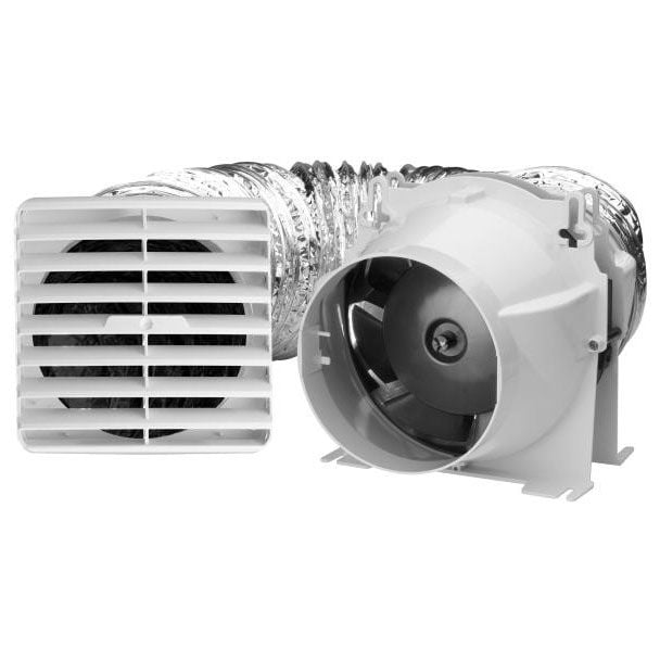 IXL Ventair Easy Duct Inline Ventilation Unit with 170mm Blower & 6m Duct [ 10380 ]