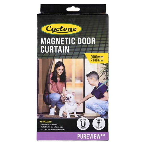 Cyclone Pureview Magnetic Screen Door Curtain 900mm x 2020mm [ 30123252 ]