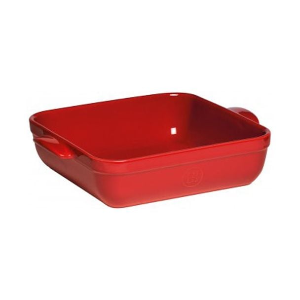 Emile Henry Ceramic Square Gratin Baking Dish 28 x 23cm in Grand Cru / Burgundy [ 342040 ]