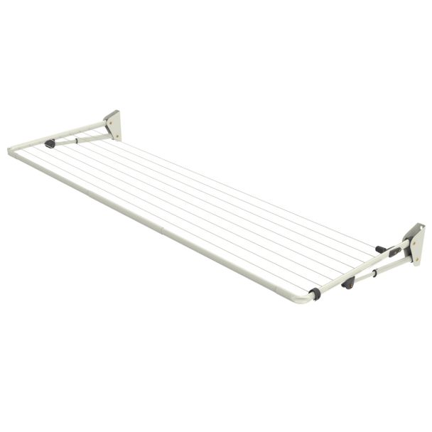 Hills Folding Frame 2.4m Wide Compact Clothesline in Surfmist [ 80150678 ]