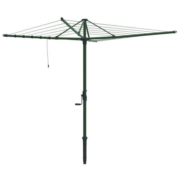 Hills Hoist 6 Line Rotary Clothesline in Cottage Green 38m Line Space 3.2m Head [ 80150753 ]