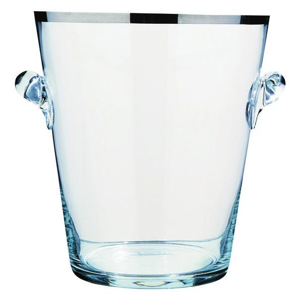 Peugeot Seau a Champagne Platinum Finish Glass Champagne / Wine Bucket [ 891041 ]