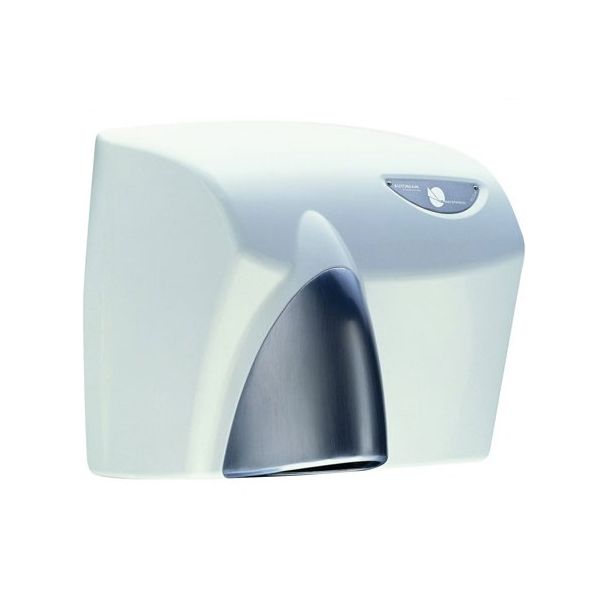 JD Macdonald Autobeam Auto Hand Dryer in White + Satin Chrome [ HDABWHTSC ]