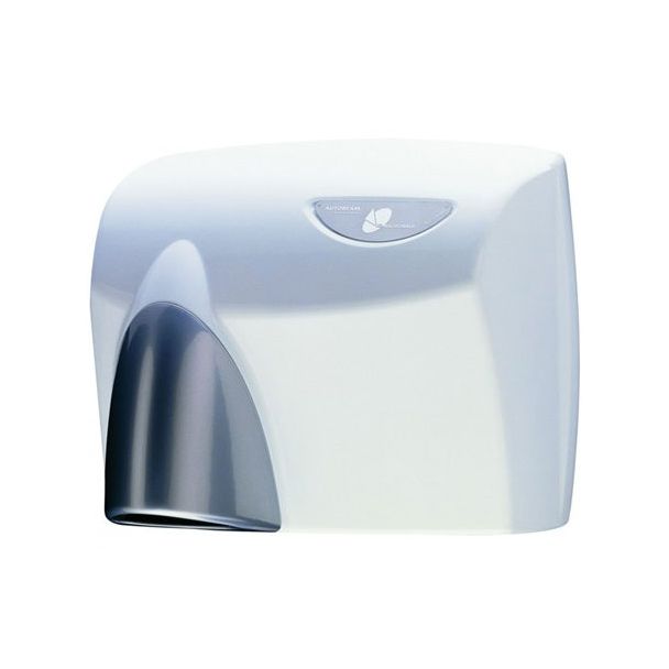 JD Macdonald Autobeam Auto Hand Dryer in White + Silver Gloss [ HDABWHTSG ]