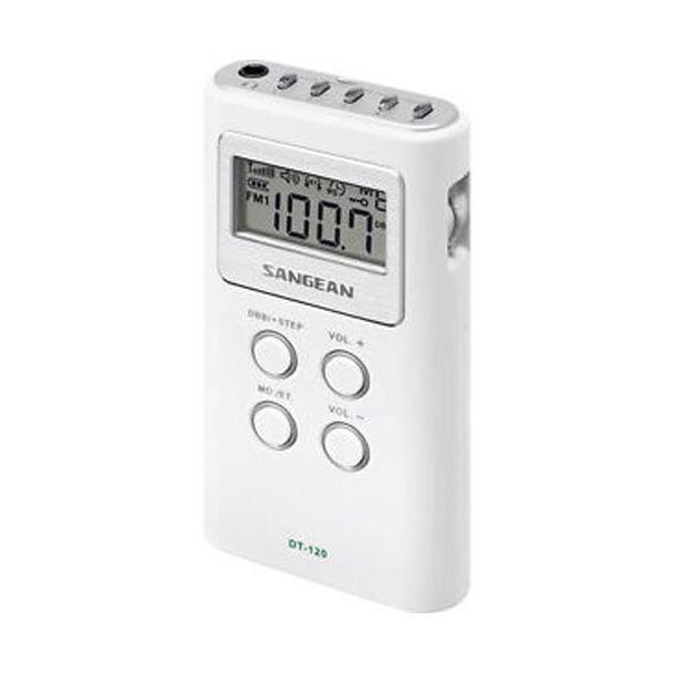 Sangean FM-Stereo / AM PLL Tuning Pocket Radio in White [ DT120WH ]