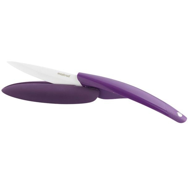 Mastrad of Paris 10cm Ceramic Blade Paring Knife in Purple [ F22205 ]