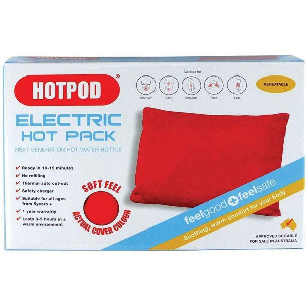 HotPod Electric Heat Pack Next Generation Hot Water Bottle / Reheatable Pillow [ A0007 ]