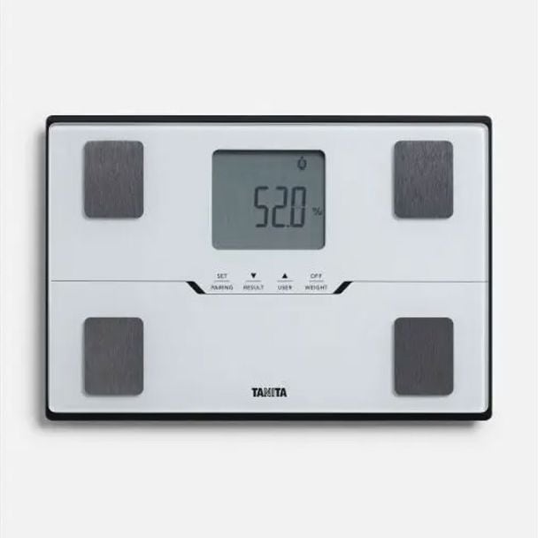 Tanita Compact Bluetooth Body Composition Monitor Bathroom Scales in White [ BC-401W ]