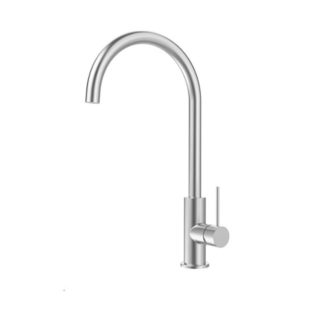 Belling Design Collection Slim Gooseneck Swivel Mixer Tap Stainless Steel Finish [ BDTG200X ]