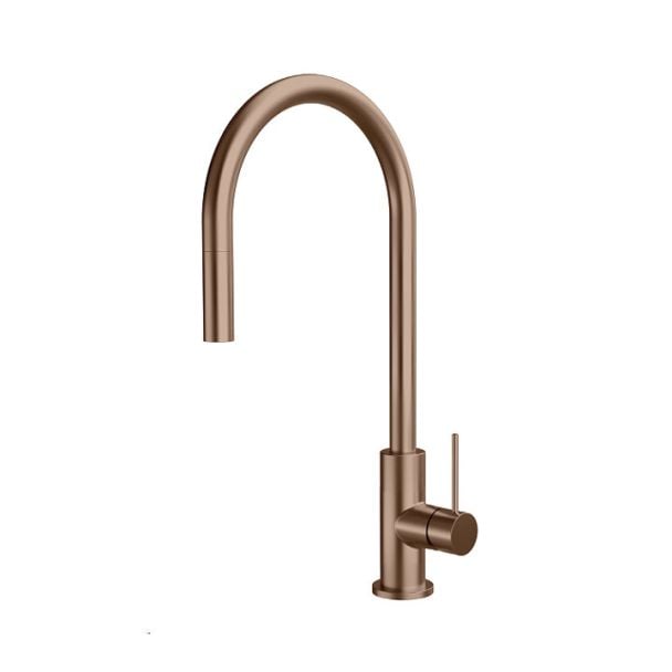 Belling Design Collection Slim Gooseneck Pull-Out Mixer Tap Rose Gold Finish [ BDTG201RG ]