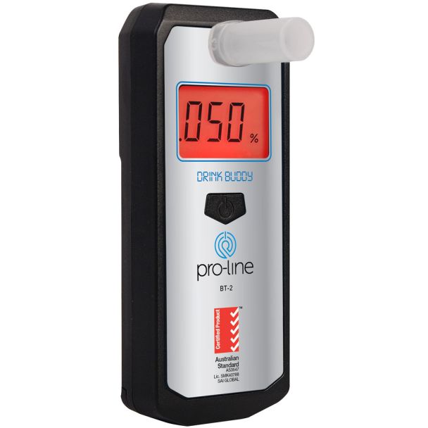 Pro-Line Drink Buddy Personal Breathalyser with Fuel Cell Technology + Storage Pouch [ BT-2 ]