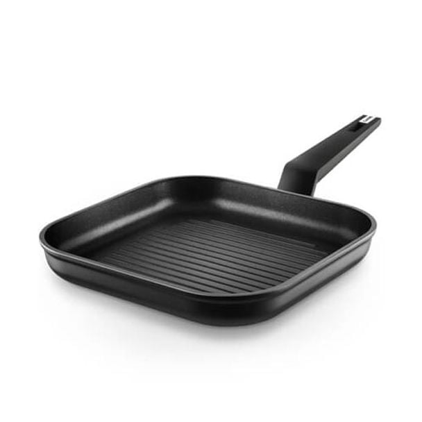 Castey Titanium Aluminium 27cm Grill Pan in Black with Ergonomic Handle [ CATTG27 ]