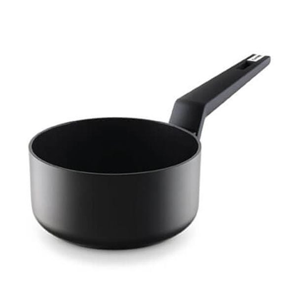 Castey Titanium Aluminium 16cm Saucepan in Black with Ergonomic Handle [ CATTZ16 ]