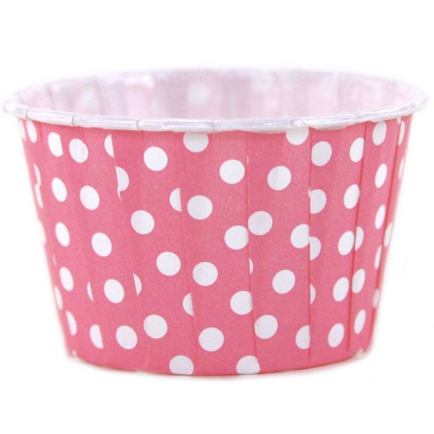 Dress My Cupcake Polkadot Greaseproof Party Nut Cups x 24 [ DMC53549 ]