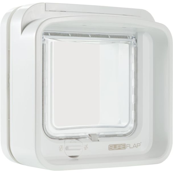 SureFlap Microchip Electronic DualScan Cat Door / Cat Flap in White [ DSCF001 ]