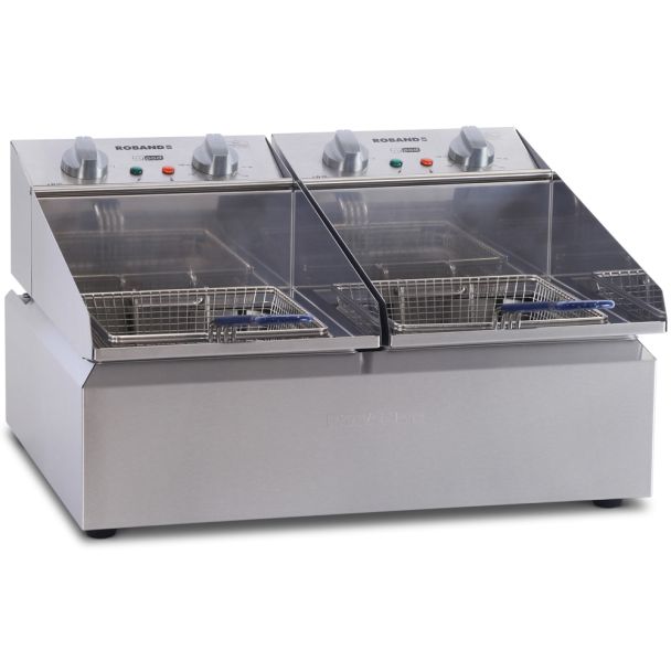 Roband Double 5L Pan 2 Basket Counter Top Frypod Fryer [ FR25 ]