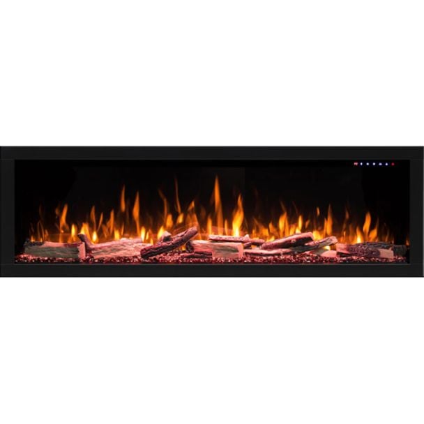 Bonaire 50 Inch Electric Linear Fireplace with Premium Metal Trim Kit [ HEF5000050 ]