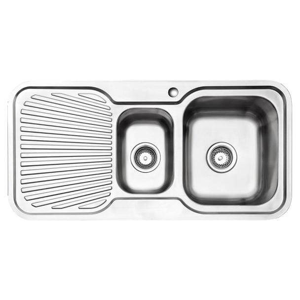 IAG Inset 1 & 1/4 Bowl Right Hand Stainless Sink [ IS9RS3 ]