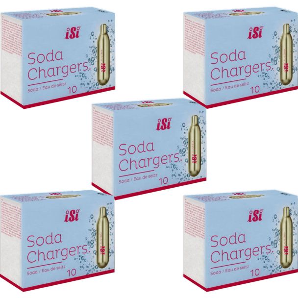 iSi Soda Siphon 8.4 Gram CO2 Charger / Bulb / Cartridge 50 Pack [ ISISODA8GX5 ]