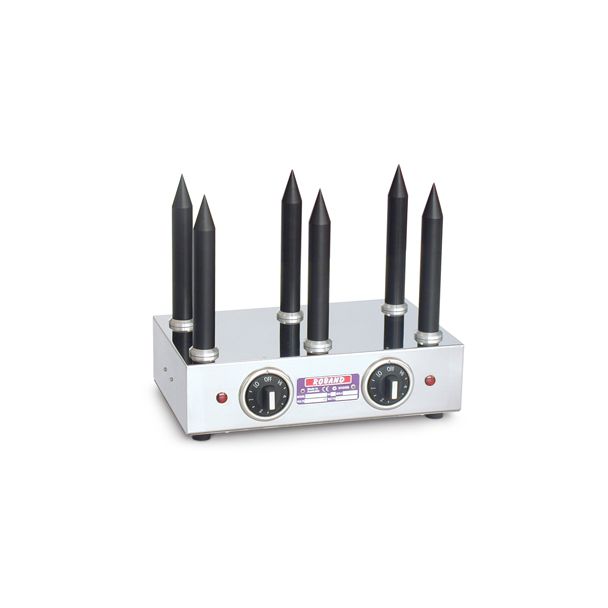 Roband Hot Dog Bun Warmer with 6 Teflon Coated Spikes [ M6T ]