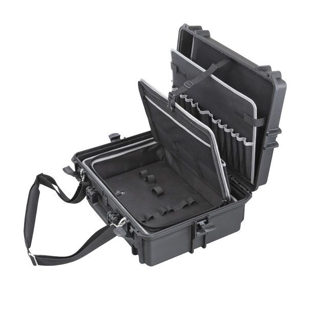 Plastica Panaro MAX505TC 33.9L IP67 Watertight Tool Organizer Hard Case in Black [ MAX505TC ]