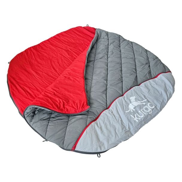 Kurgo Pup Sack 76cm Dog Sleeping Bag in Red/Charcoal [ POG30-17796 ]