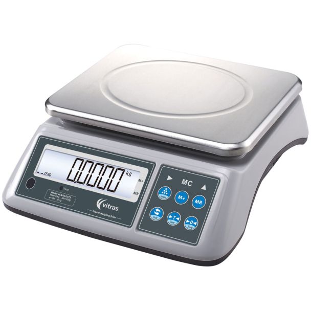 Vitras 30kg Capacity Commercial Kitchen Portion Scale with Waterproof Keypad [ PSC7330 ]