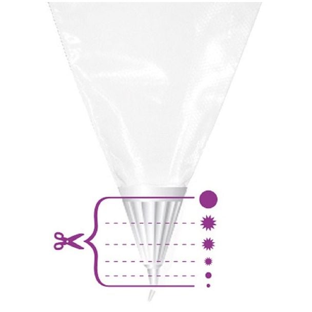 Patisse Disposable Pastry Bag with Tip 10 Pack [ PT02437 ]