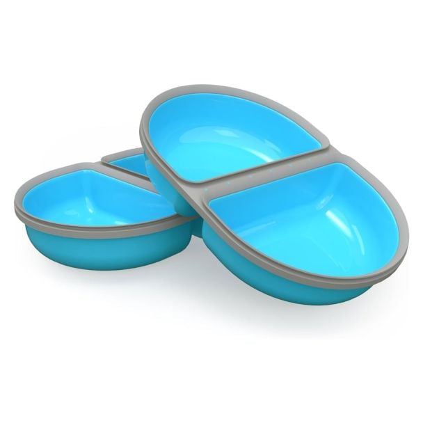 Sure PetCare SureFeed Split Feeder Bowl in Blue - 2 Pack [ SBOWL2BU ]