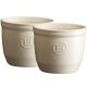 Emile Henry Ceramic 8.5cm Ramekin No.8 Duo Set of 2 in Argile / Clay [ 024008 ]