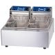 Birko Commercial 5 Litre Double Deep Fryer with Timer Controls [ 1001002 ]