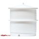 Silicone Zone Ripple Pagoda Silicone Steamer Set in White [ 304614W ]