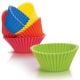 Silicone Zone Silicone 8.5cm Muffin Cups / Baking Molds x 6 in Multi-Colours [ 309098 ]