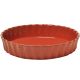 Emile Henry Ceramic Deep Flan Dish 28cm in Brique / Brick Red [ 326028 ]