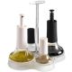 Mastrad Salad Seasoning Set with Salt & Pepper, Oil & Vinegar & Carry Caddy [ F28354 ]