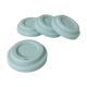 Unbreakable Silicone Reusable 9.5cm Diameter Coffee Cup Lids in Pastel Sherbet Blue - 4 Pack