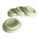 Unbreakable Silicone Reusable 9.5cm Diameter Coffee Cup Lids in Pastel Pistachio Green - 4 Pack