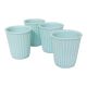 Unbreakable Silicone Reusable 230ml Cups in Pastel Sherbet Blue - 4 Pack