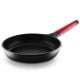 Castey Classic Cast Aluminium 16cm Frypan in Black with Red Handle [ CA2I16 ]