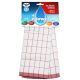 E-Cloth Classic Red Check Tea Towel in Red [ ECL055 ]