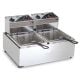 Roband Double 5L Pan 2 Basket Counter Top Fryer [ F25 ]