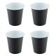 Falcon Enamelware 300ml Enamel Tumbler in Dark Grey & White 4 Pack [ RD3653x4 ]