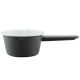 Falcon Enamelware 14cm Enamel 850ml Milk Saucepan in Dark Grey & White [ RD3655 ]