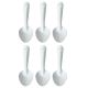 Dishy Enamelware 15cm Spoon in White Pack of 6 [ RD430X6 ]