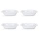 Dishy Enamelware Oblong Enamel Pie Dish 28cm in White 4 Pack [ RD4609x4 ]