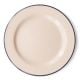 Dishy Enamelware 20cm Lunch Plate in Mocha Enamel [ RD4807 ]