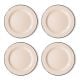 Dishy Enamelware 20cm Lunch Plate in Mocha Enamel 4 Pack [ RD4807x4 ]