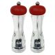 Dishy Red Top 18cm Acrylic Salt & Pepper Grinder Set [ RD6847RPMX2 ]