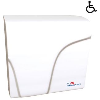 JD Macdonald Applause Plus Commercial Hand Dryer in White [ 10-0165-2 ]